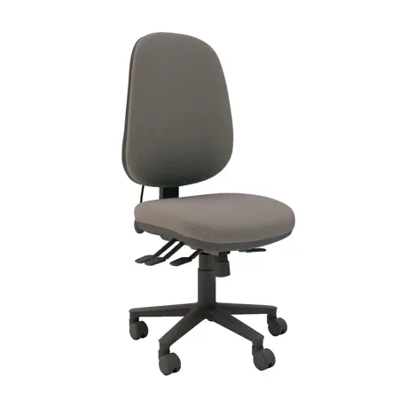 Multi-functional High Back Task Chair - Black Base - No Arms - Confine